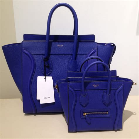 celine nano colbalt blue|The Ultimate Bag Guide: The Céline Luggage Tote.